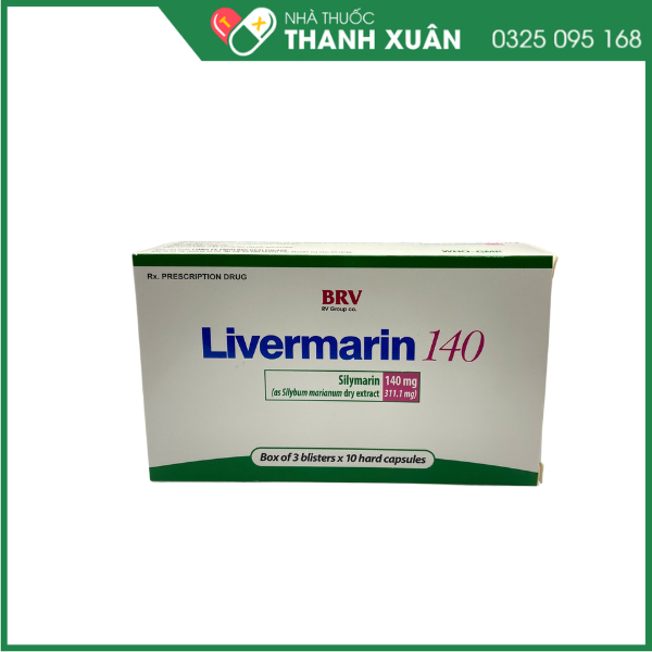 Thuốc Livermarin 140 BRV bảo vệ gan, điều trị rối loạn chức năng gan